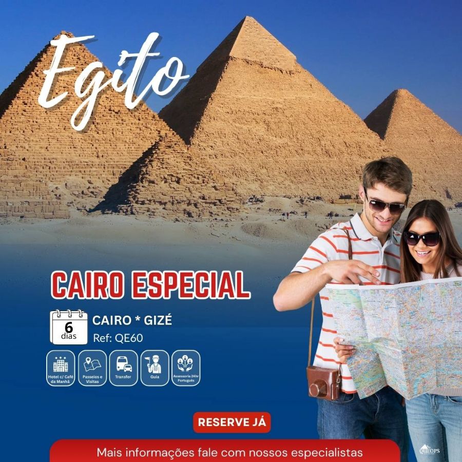 EGITO  CAIRO ESPECIAL  (6 DIAS E 5 NOITES) - QE60